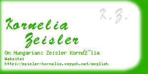 kornelia zeisler business card